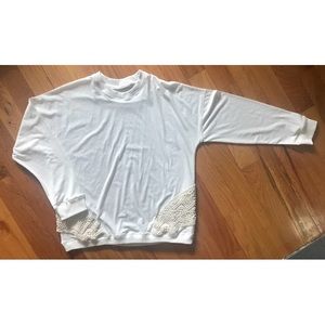 ⭐️BUY 1 GET 1 FREE!⭐️ Crochet Trim Sweatshirt